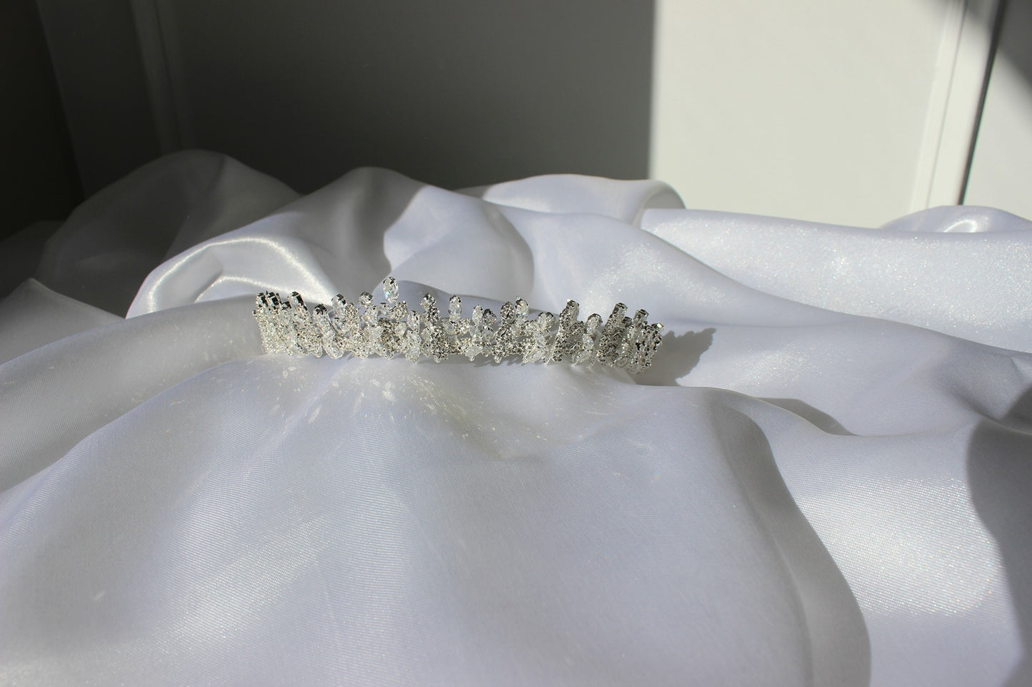 Silver bridal tiara