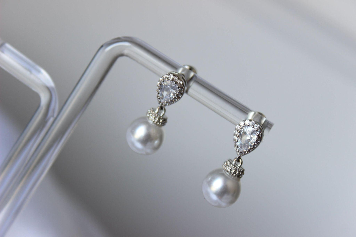 "BIANCA" Mini Pearl Drop Earrings
