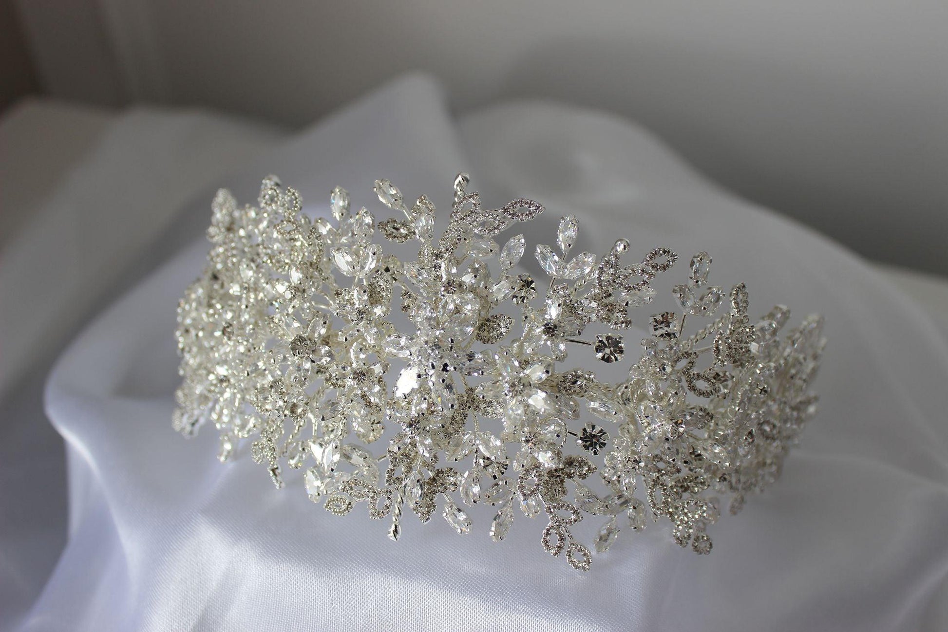 "LAYLA" Bridal Headpiece - Silver