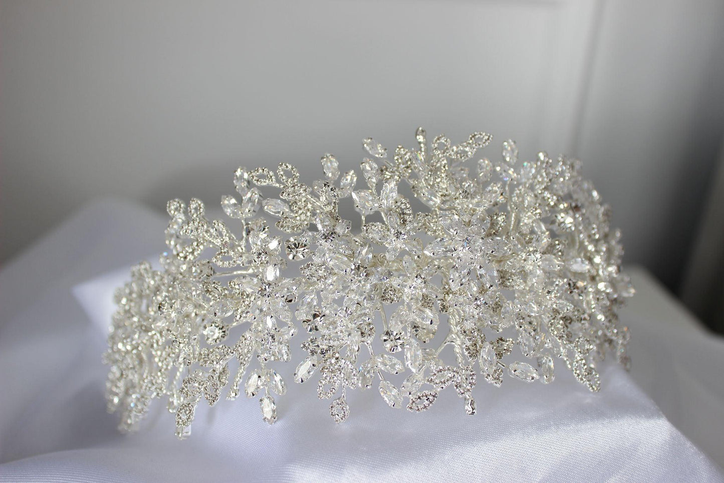 "LAYLA" Bridal Headpiece - Silver