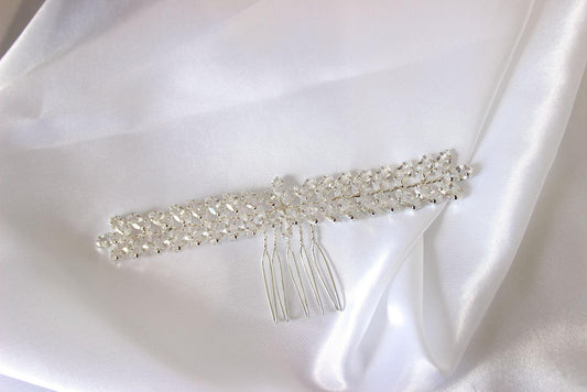 "RAE" Silver Bridal Hair Comb