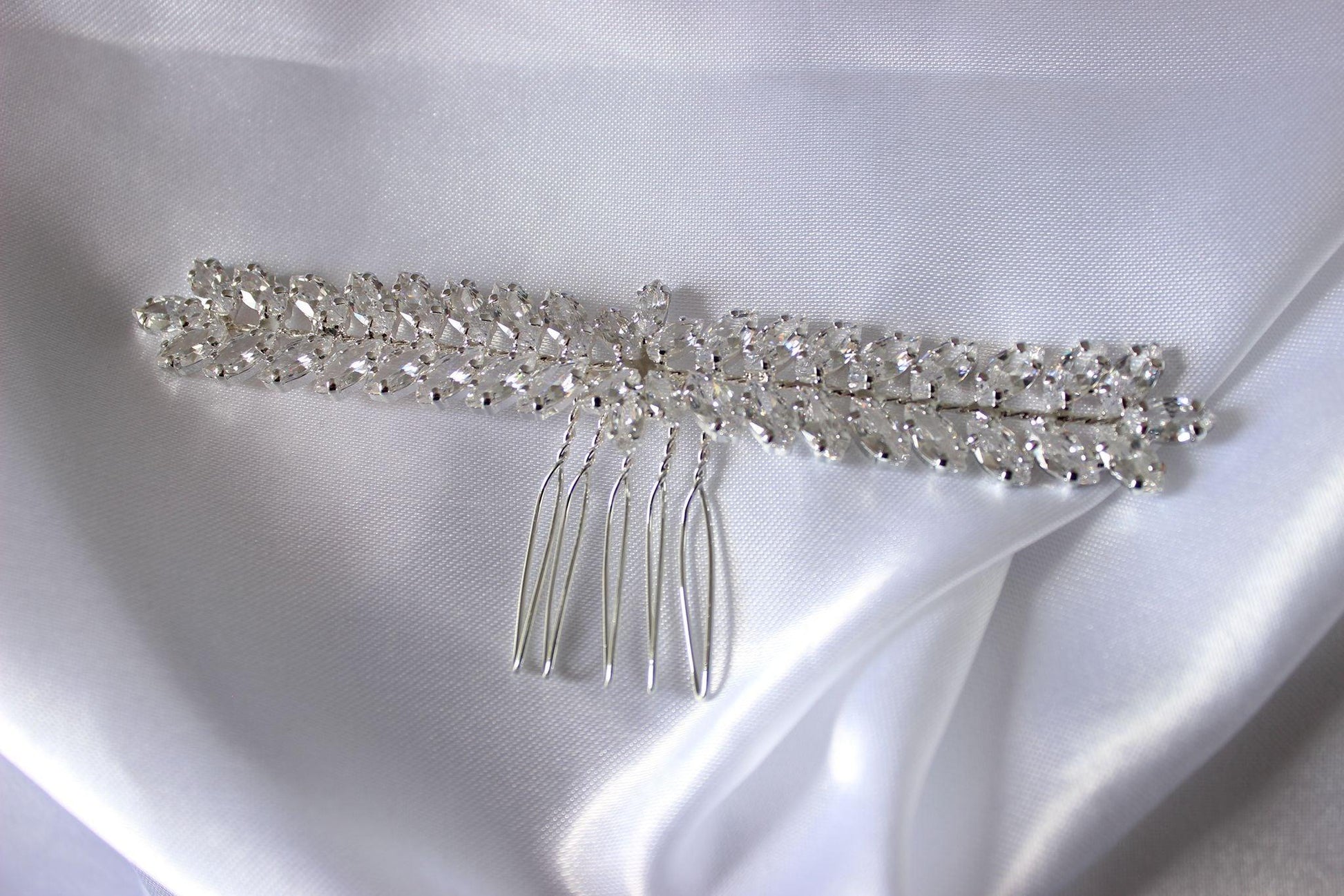 "RAE" Silver Bridal Hair Comb