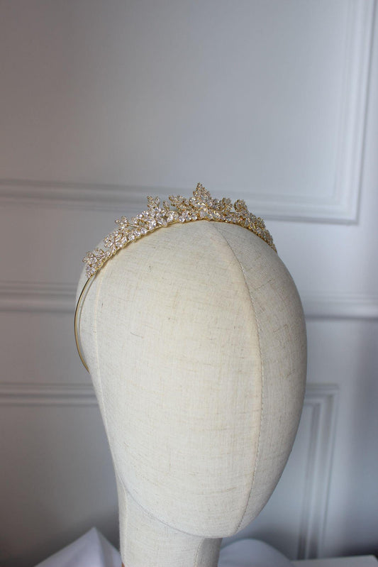 "DANA" Bridal Tiara - Gold