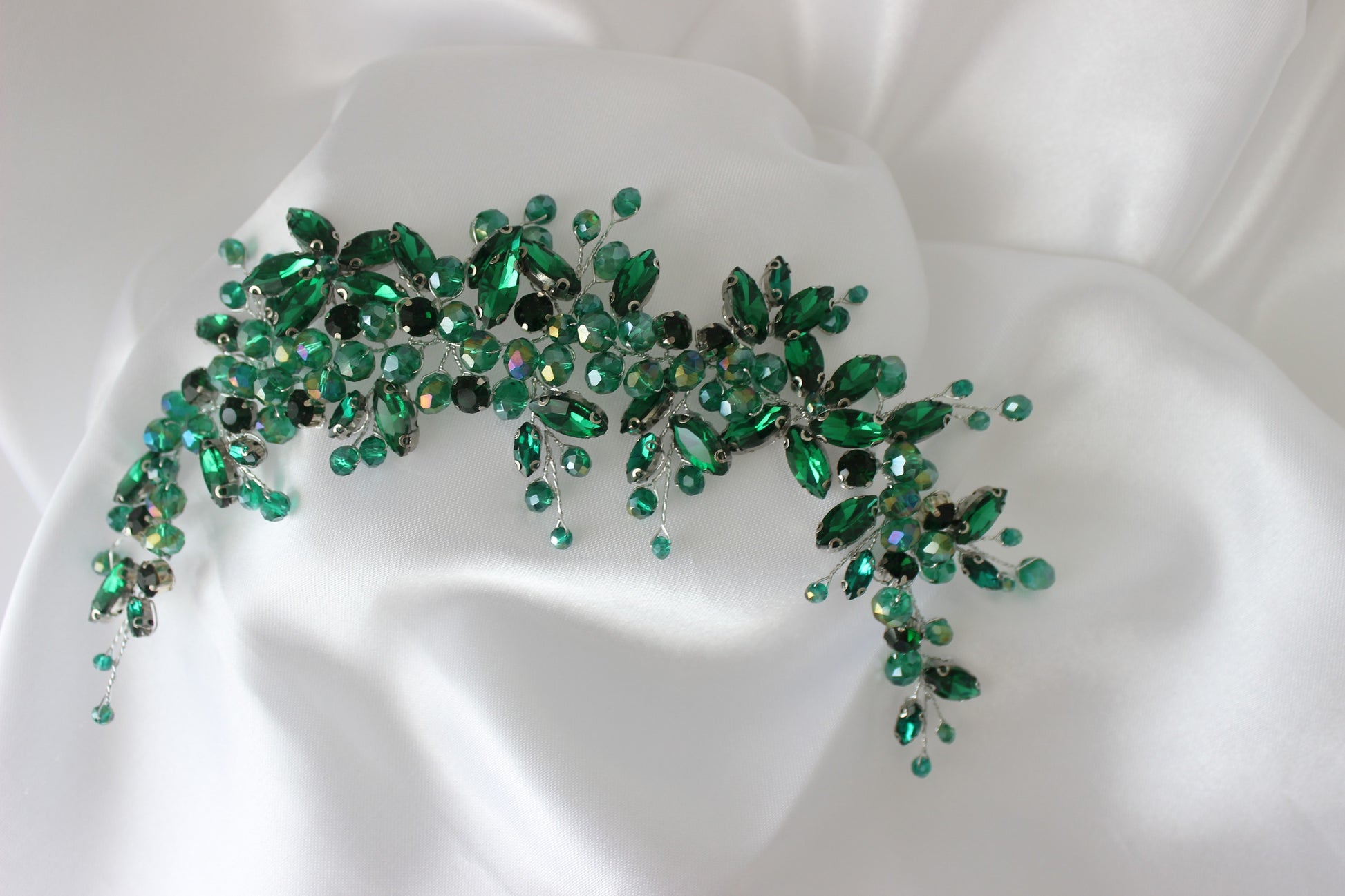 Green-bridal-headpiece