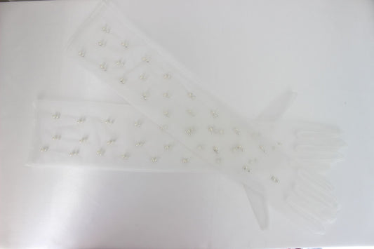 Zala Pearl Bridal Gloves