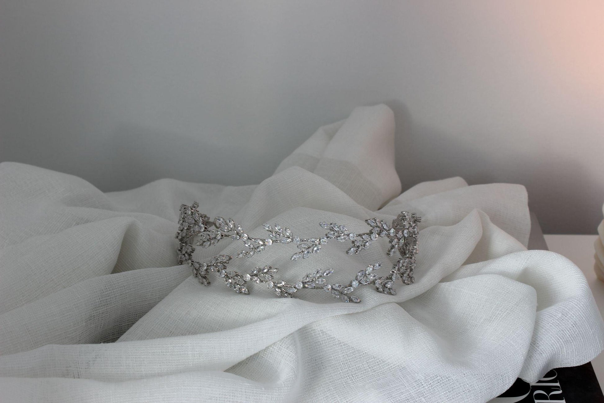 "EDEN" Bridal Headpiece - Silver