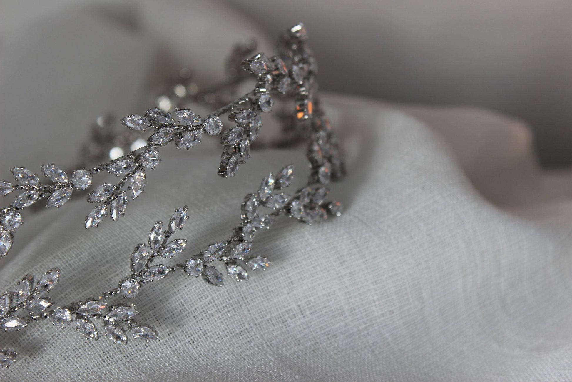 "EDEN" Bridal Headpiece - Silver