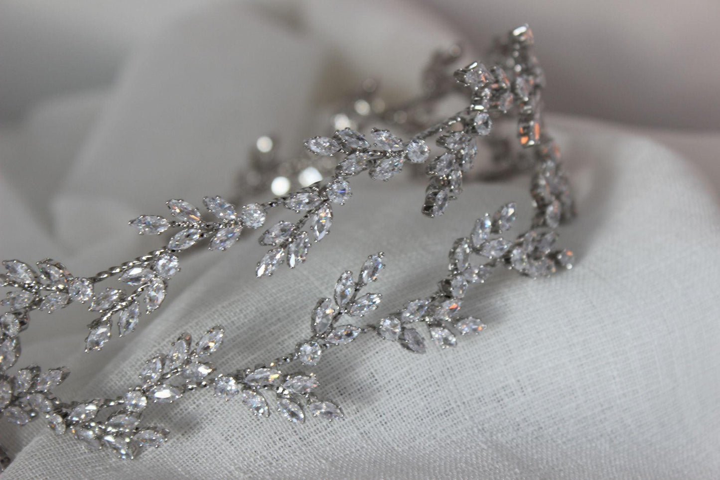 "EDEN" Bridal Headpiece - Silver