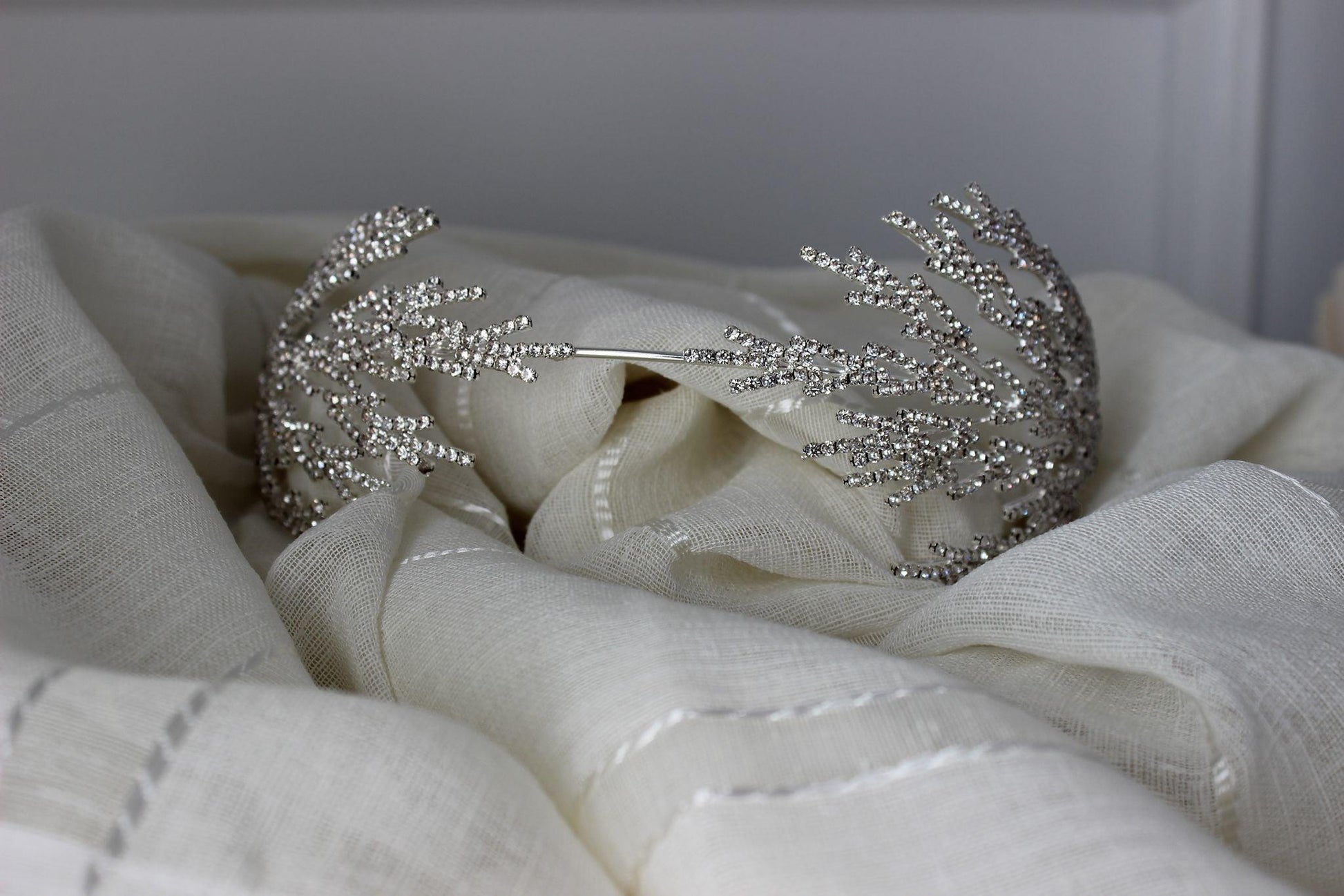 "HARPER" Bridal Headpiece - Silver