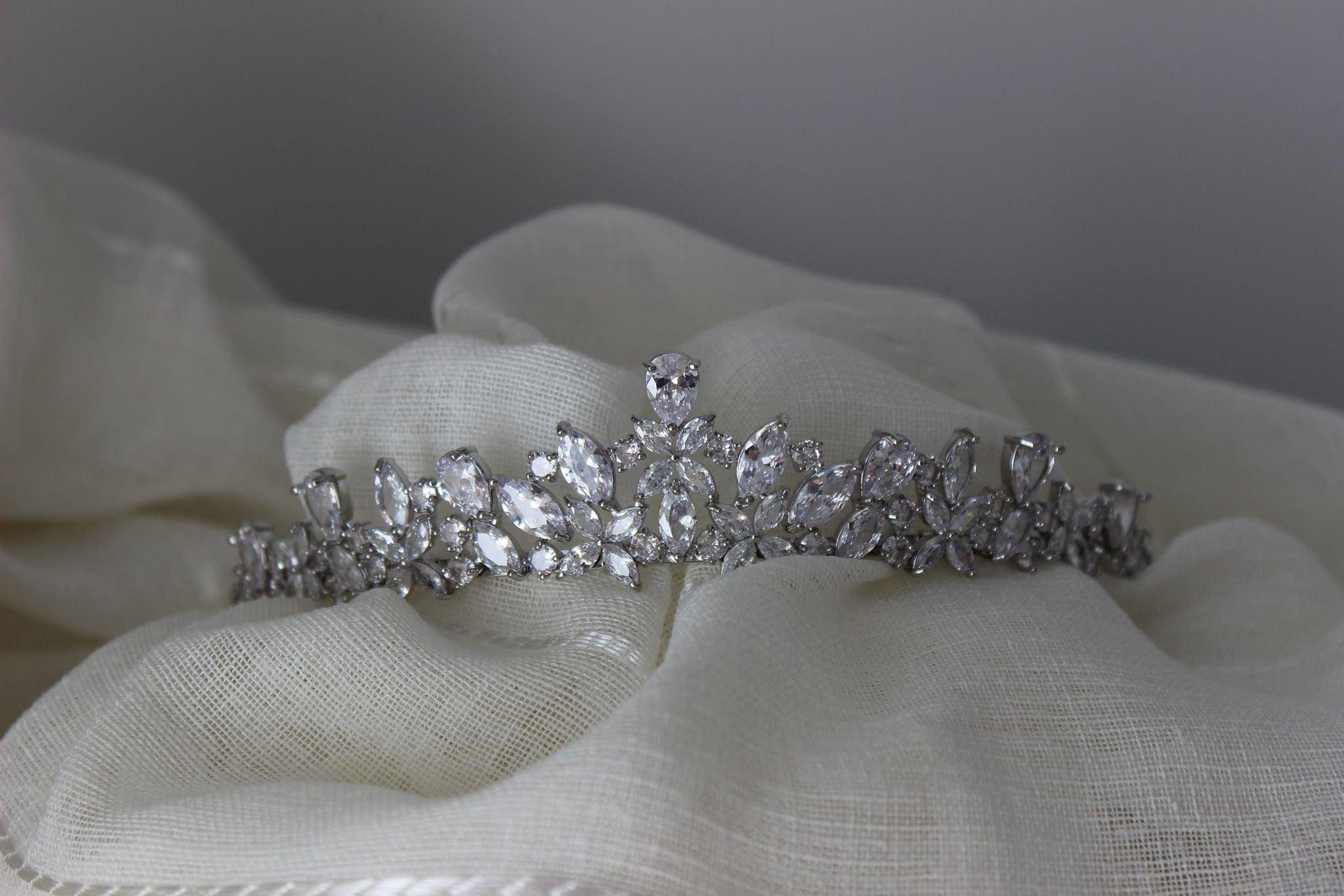 "AMELIE" Bridal Tiara - Silver