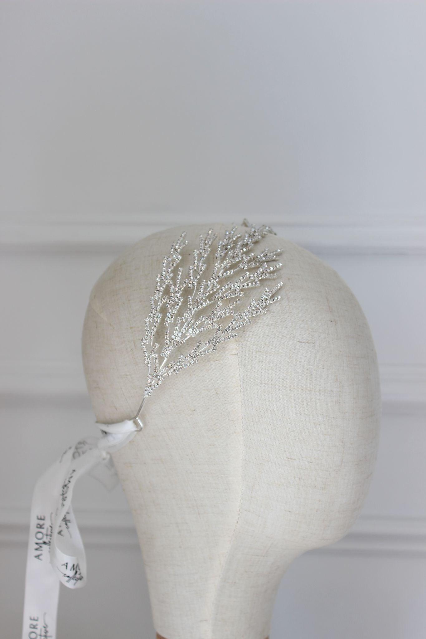 "HARPER" Bridal Headpiece - Silver