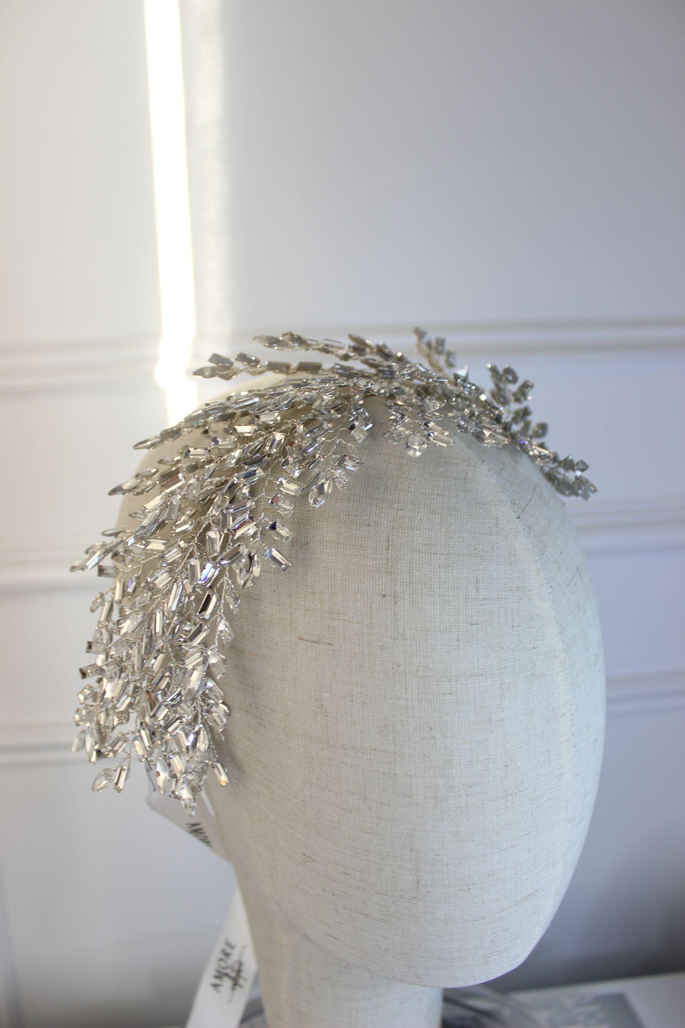 "VANESSA" Silver Bridal Headpiece