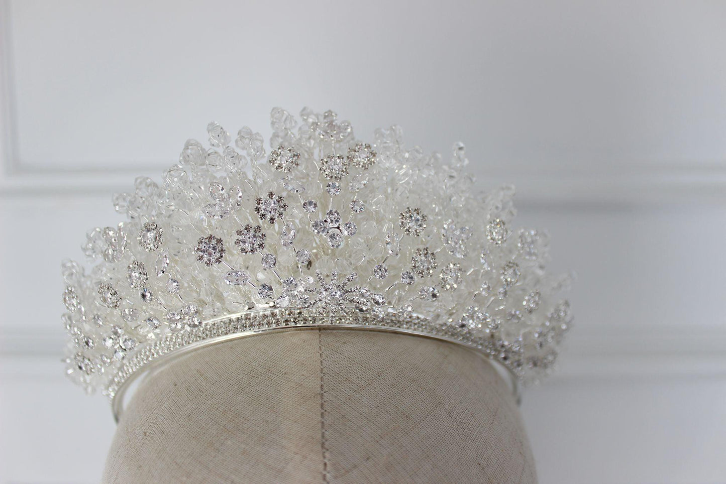 "FRANCINE" Bridal Crown - Silver