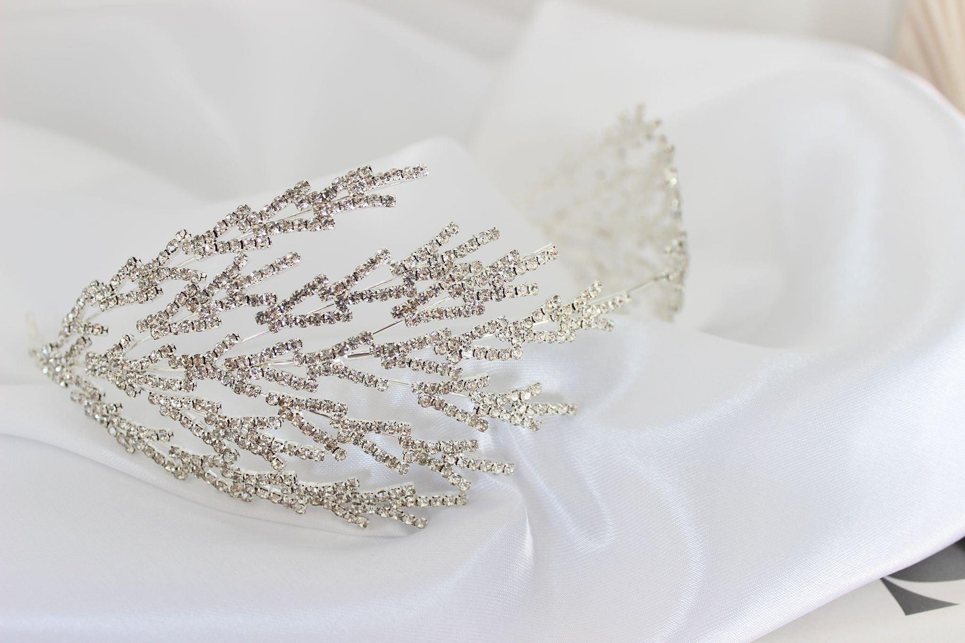 "HARPER" Bridal Headpiece - Silver