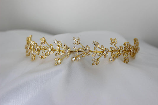 "ANASTASIA" Bridal Headpiece - Gold