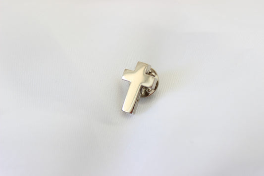 Silver Cross Pin