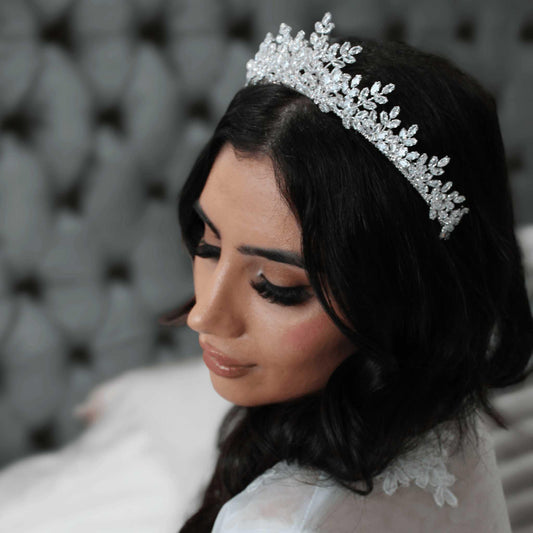 "CATERINA" Bridal Crown - Silver