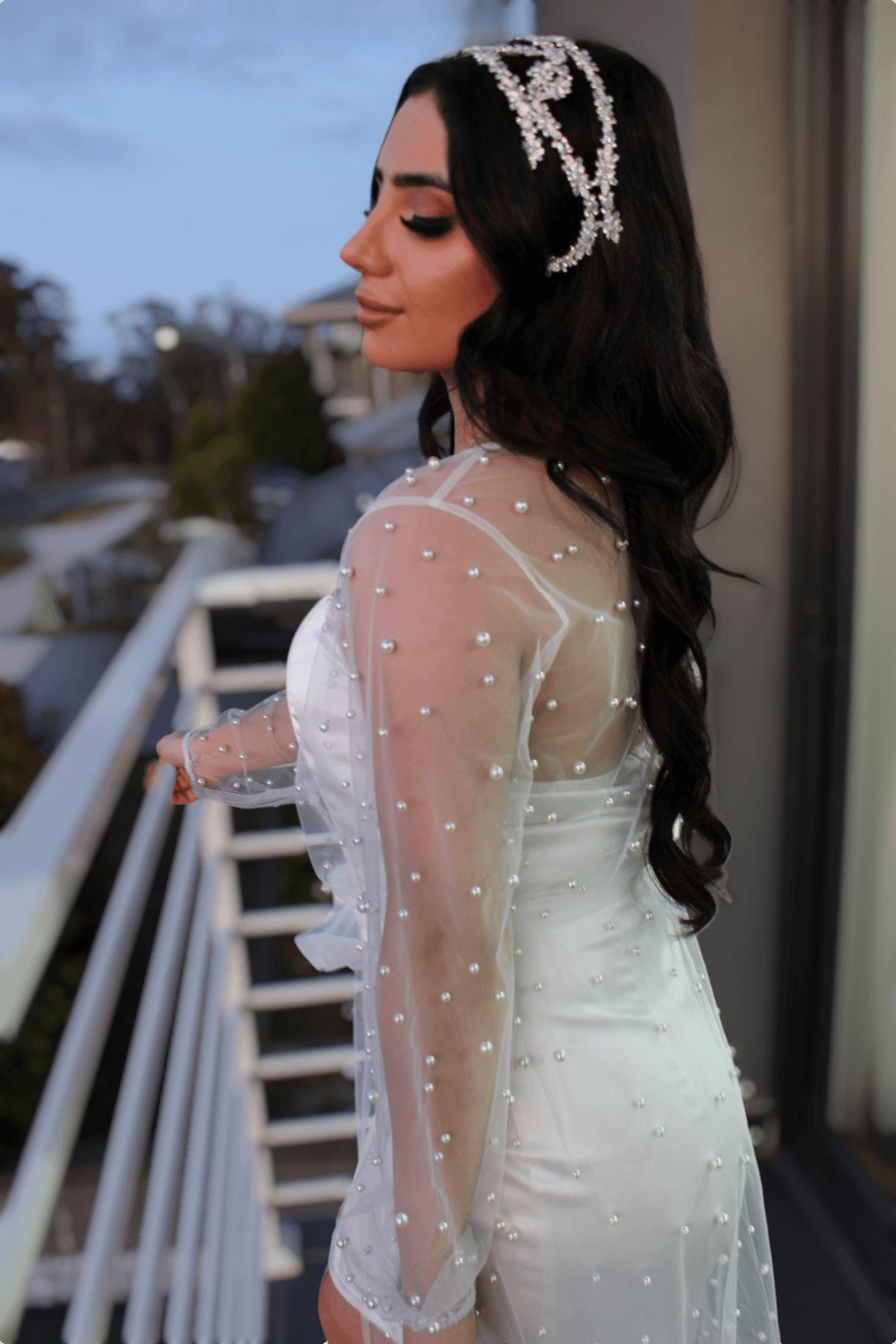 "PEARLA" Pearl Bridal Robe