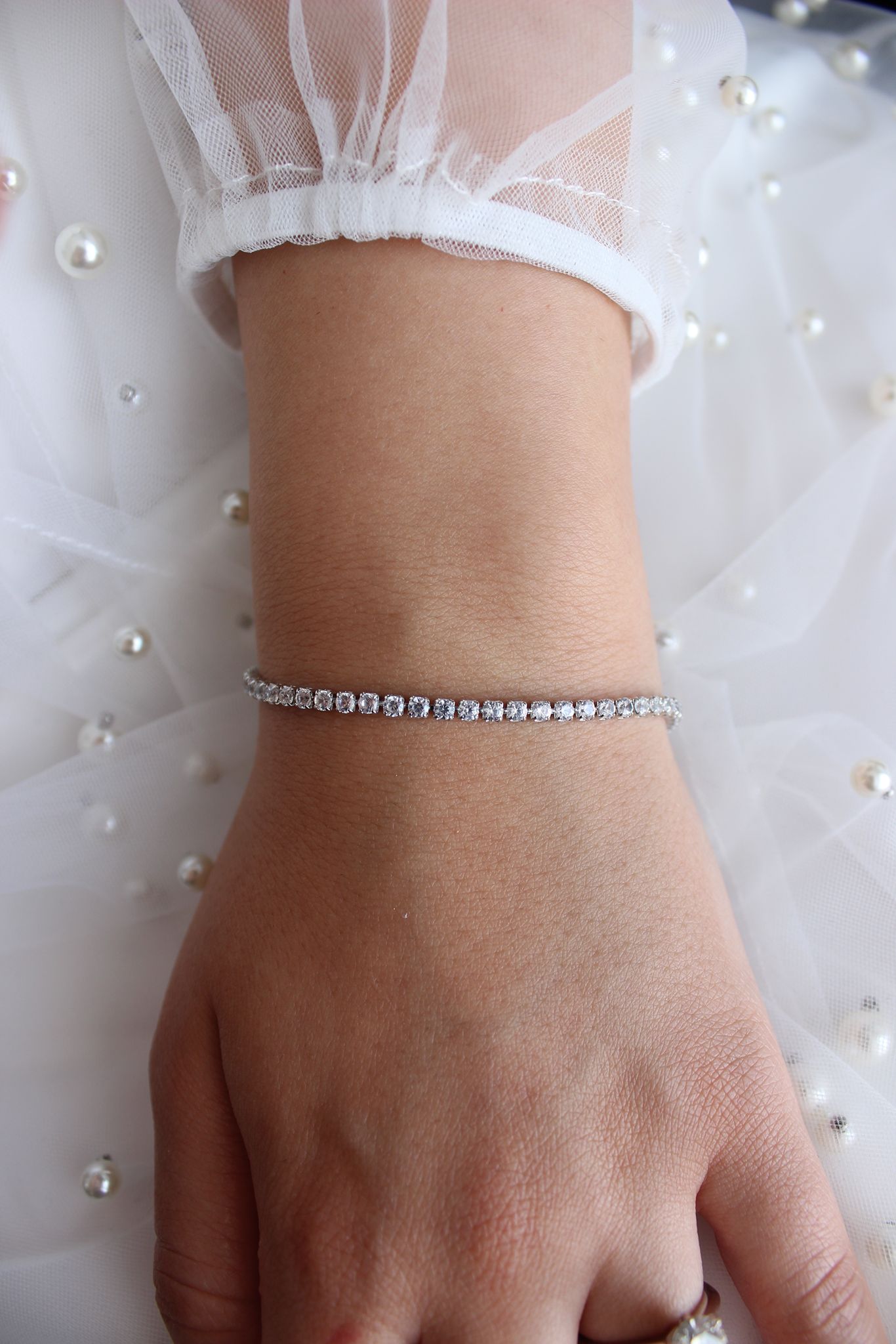 Silver Tennis Bracelet