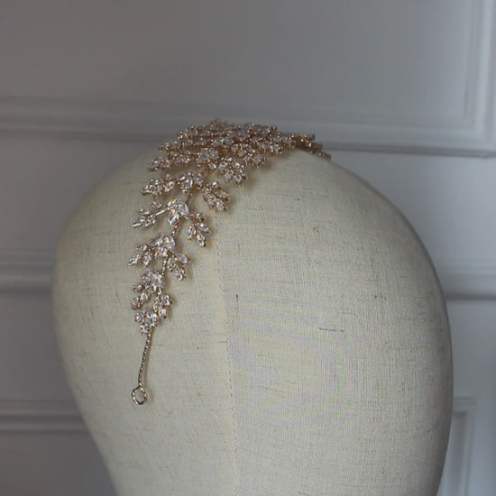 "ISABEL" Headpiece - Rose Gold