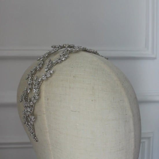 "EDEN" Bridal Headpiece - Silver