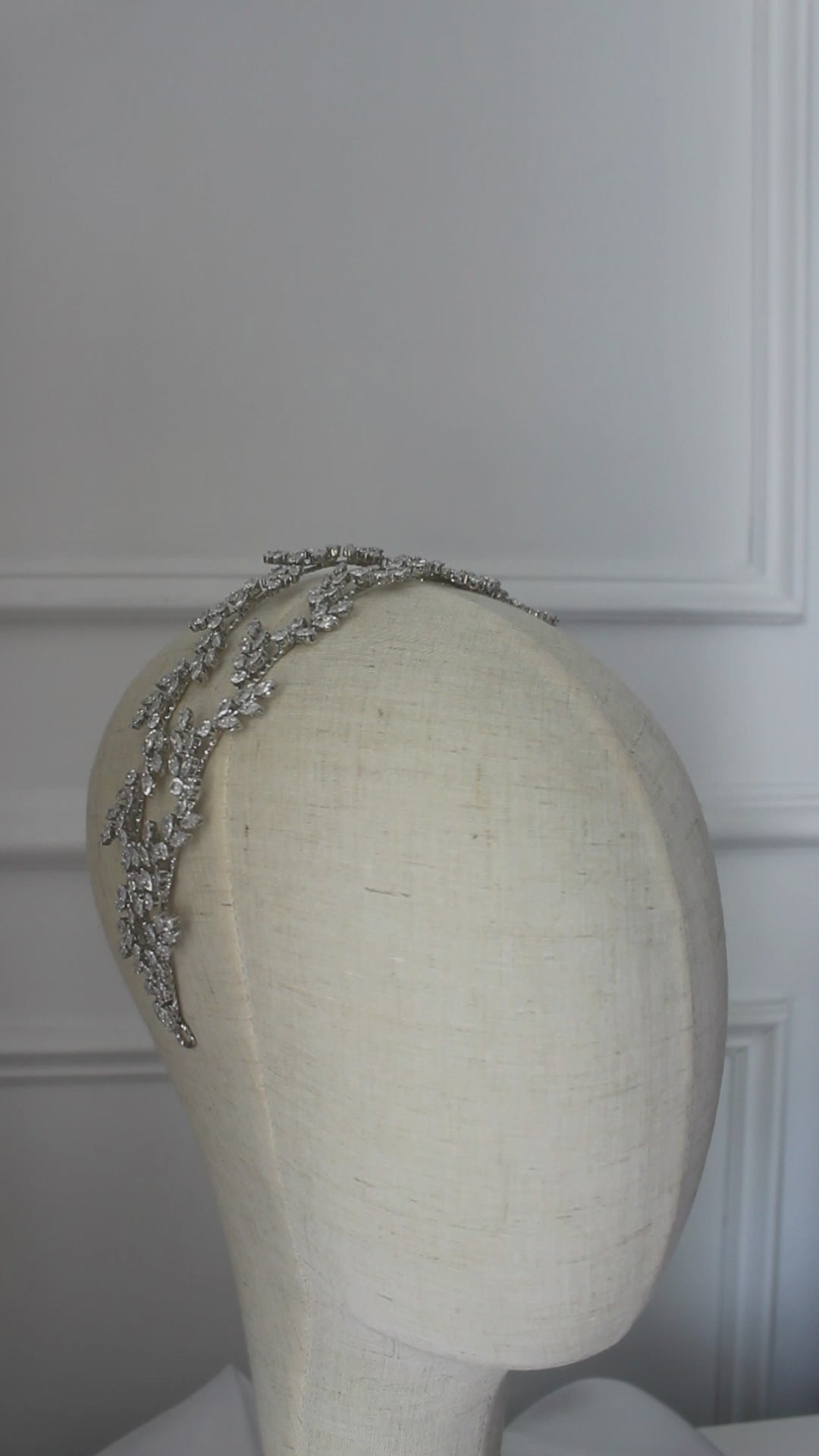 "EDEN" Bridal Headpiece - Silver