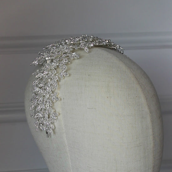 "LAYLA" Bridal Headpiece - Silver