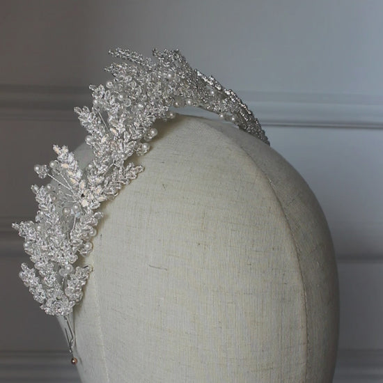 "ELIRA" Bridal Crown - Silver