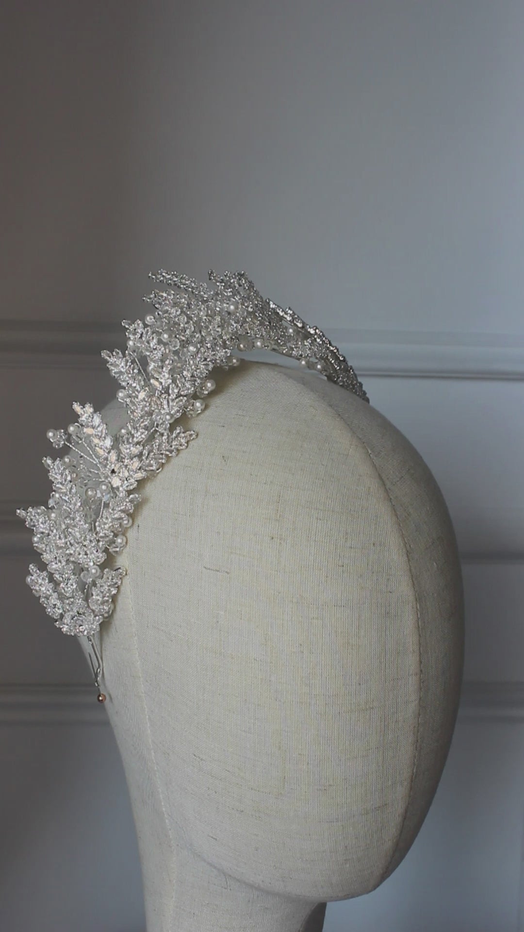 "ELIRA" Bridal Crown - Silver