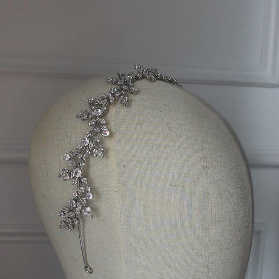 "ANASTASIA" Bridal Headpiece - Silver