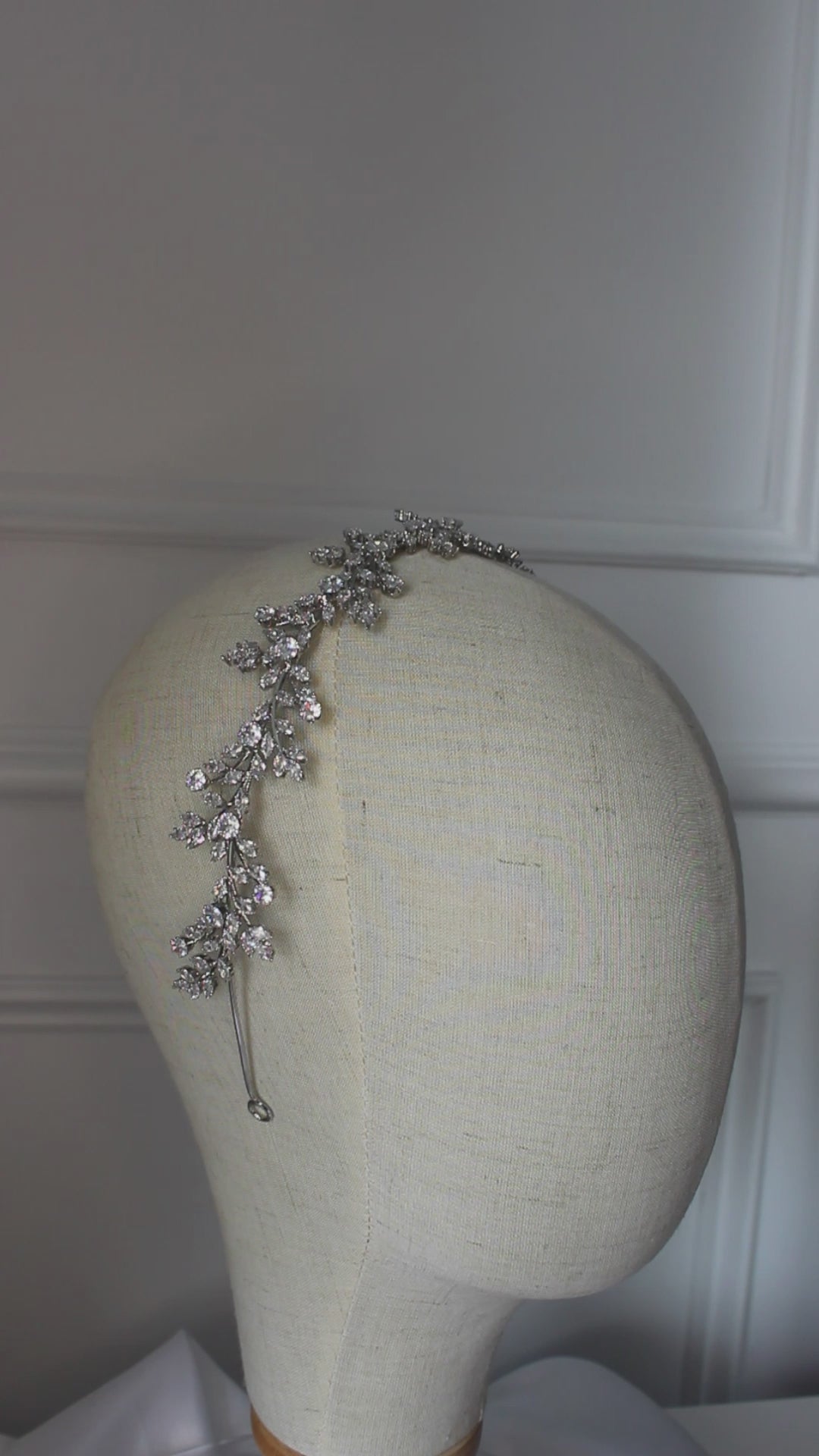 "ANASTASIA" Bridal Headpiece - Silver